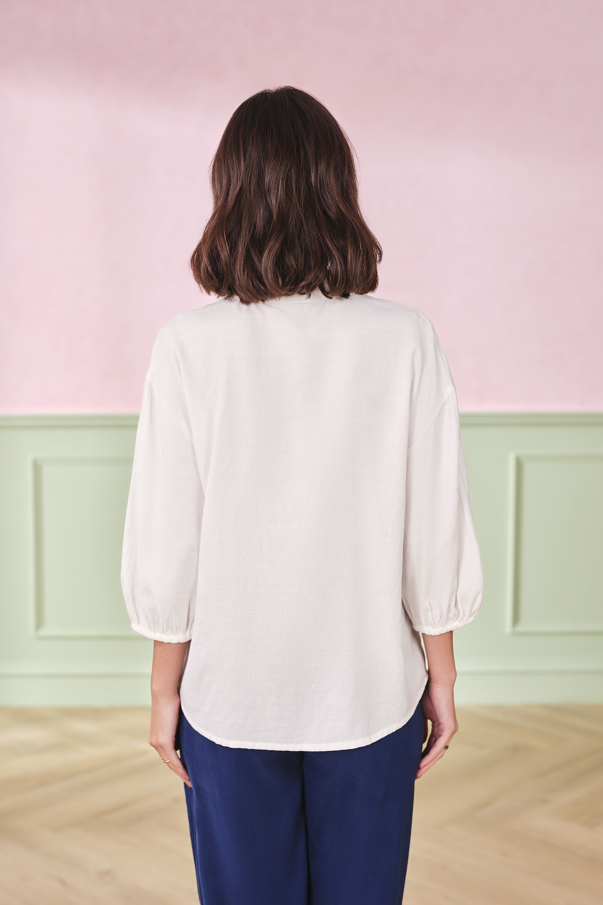 Marshmallow Fluff Rayon Blend Top, White, image 5